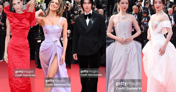 Thảm đỏ Cannes ngày 3: Châu Dã - Viên San San đại chiến visual, Win Metawin điển trai ngút ngàn