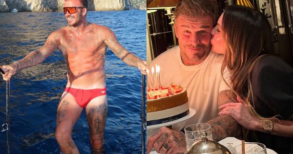 David Beckham diện quần bơi khoe body săn chắc tuổi 51, đón sinh nhật ngọt ngào nhưng vẫn bị con cả xa lánh