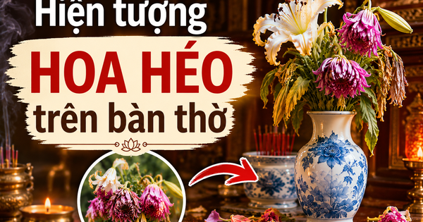 Hiện tượng hoa héo trên bàn thờ
