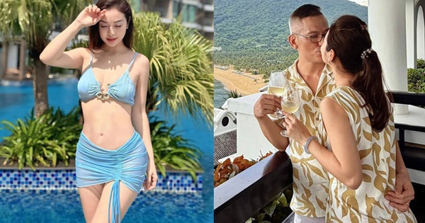 Hoa hậu đẹp bậc nhất Việt Nam tình tứ bên chồng đại gia: 