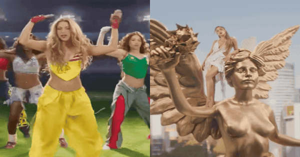 “Nữ hoàng nhạc World Cup” tái xuất: Mang Messi đi đóng MV, hiên ngang khoe dáng bên cạnh biểu tượng quốc gia