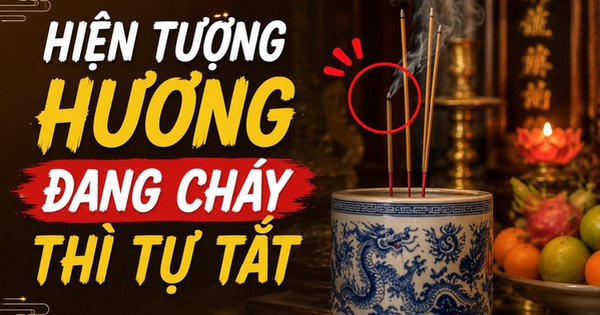 Hiện tượng hương đang cháy thì tự tắt