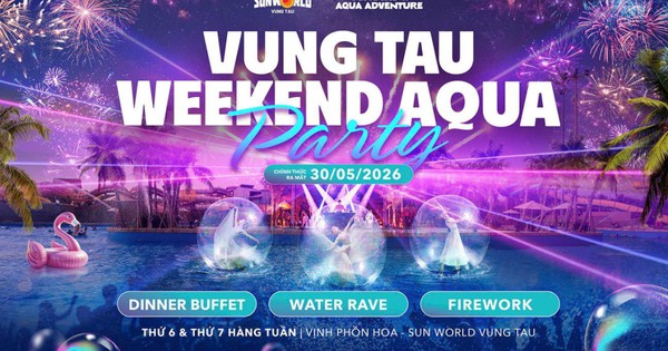 Công viên nước Sun World Vũng Tàu sẽ bắn pháo hoa vào mỗi cuối tuần từ ngày 30/05/2026
