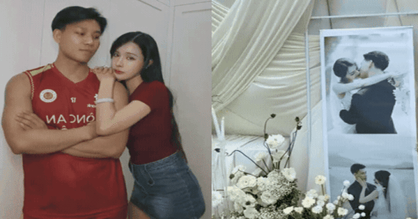 Tuyển thủ Văn Thanh và vợ tiểu thư 