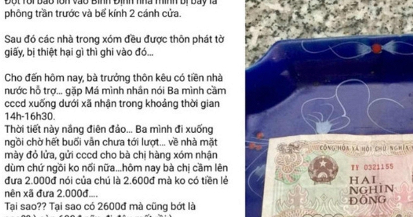 Chờ nhiều giờ để nhận hơn 2.000 đồng tiền hỗ trợ bão lũ: Đối thoại với dân để làm rõ phản ánh