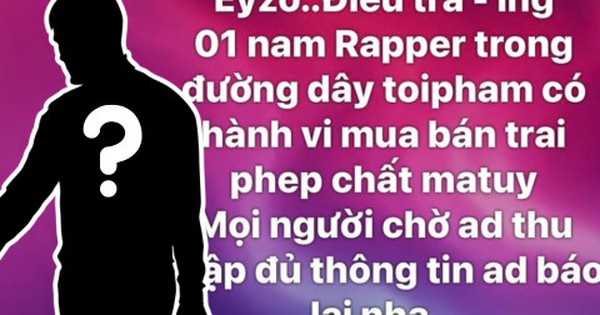 Đang điều tra 1 nam rapper Việt trong đường dây mua bán trái phép chất ma túy