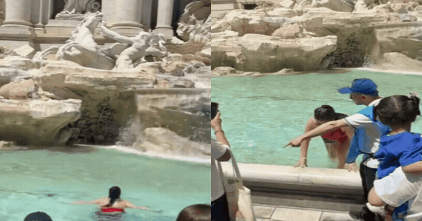 Nhảy xuống đài phun nước nổi tiếng tại Rome để quay TikTok, nữ du khách đối mặt hình phạt bị cấm cửa vĩnh viễn