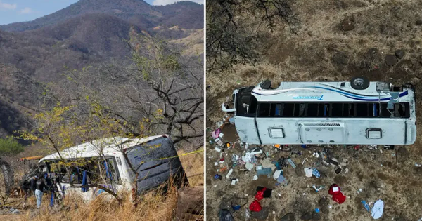 Xe bus lao khỏi đường cao tốc ở Mexico, ít nhất 11 người tử vong