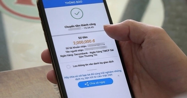 Kiểm tra tài khoản ngân hàng nếu giao dịch chuyển khoản có nội dung sau
