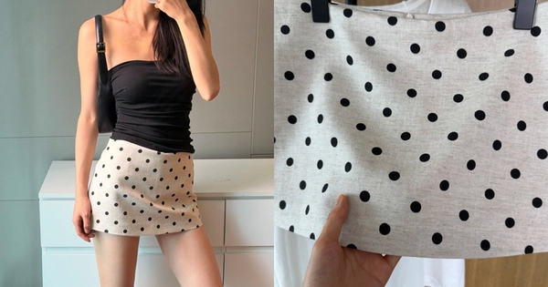 Không ngờ một chiếc chân váy chấm bi lại có thể khiến có được set đồ sang và cuốn hút đến vậy