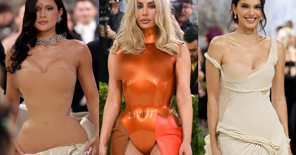 Chị em Kardashian đổ bộ Met Gala: Kim như iPhone 17, Kendall - Kylie lăng xê mốt nhức mắt