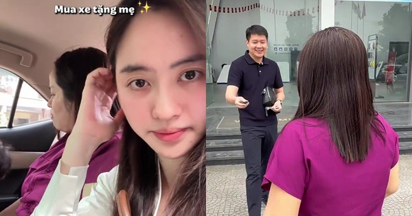 Lừa mẹ đi cà phê, đến nơi là lễ bàn giao xe VF3: Không nỡ để mẹ đi làm 50km, con rể “gia trưởng” chốt quà to