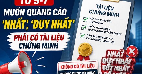 Từ ngày 5.7, muốn quảng cáo “nhất”, “duy nhất” phải có tài liệu chứng minh