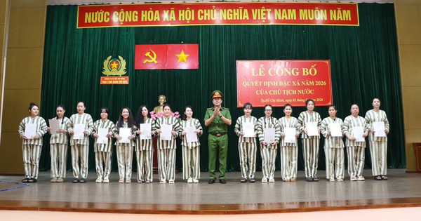 Công an TP.HCM công bố quyết định đặc xá cho 457 phạm nhân