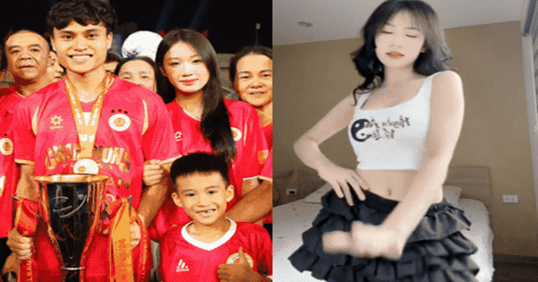 Không nhận ra hotgirl trăm triệu view khi ra sân cổ vũ tuyển thủ U23 Phạm Minh Phúc, visual đời thường sao khác trên mạng quá!