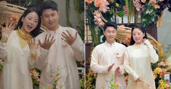 Tiểu thư Hà Tĩnh lên xe hoa “sáng nhất” một vùng: Cô dâu đeo