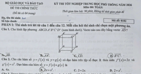 Chuyên gia nhận định: Đề thi Toán tốt nghiệp THPT 2026 tiến 