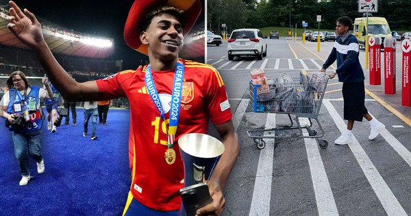 Tóm cảnh thần đồng Lamine Yamal "đi chợ" ở World Cup nhưng b