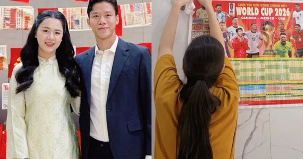 Hoa khôi ĐH Vinh cặm cụi dán lịch thi đấu World Cup 2026 trong nhà 3 tầng mặt phố, đã xinh còn siêu chiều đội trưởng tuyển Việt Nam