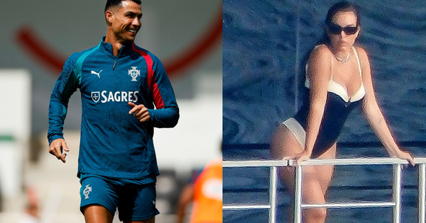 Paparazzi tóm cảnh Georgina diện bikini khoe body nóng bỏng trên du thuyền trong lúc Ronaldo dự World Cup