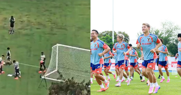 ĐT Nhật Bản gặp cảnh sân vận động lồi lõm, ổ gà ở World Cup phải bỏ dở giữa chừng buổi tập