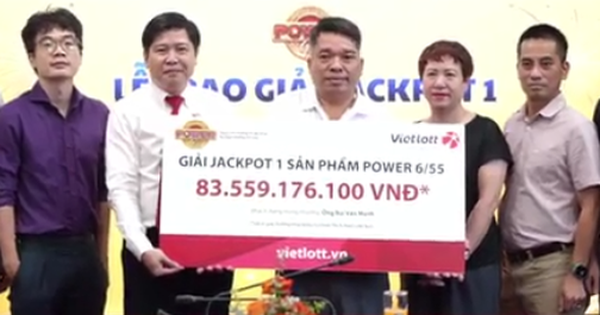 Người đàn ông trúng Vietlott 83,5 tỉ đồng: 