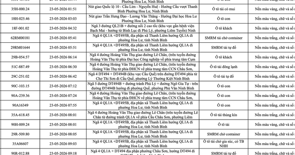 388 chủ phương tiện vi phạm mang biển số sau nhanh chóng nộp phạt nguội theo Nghị định 168