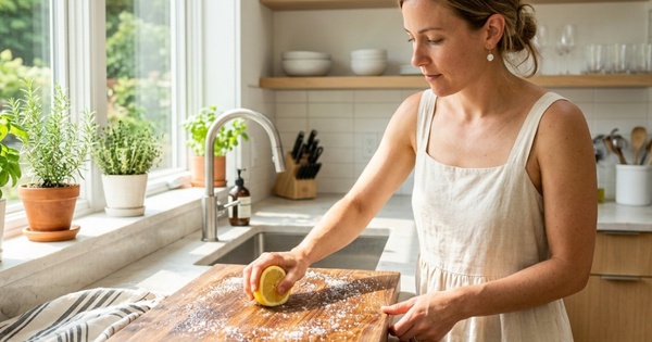 Cách vệ sinh thớt gỗ bị mốc để an toàn khi nấu ăn