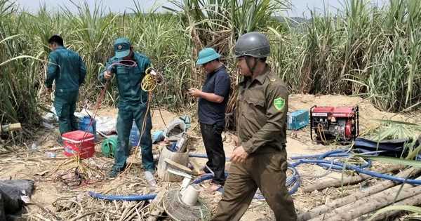 Phát hiện máy móc nghi phục vụ khai thác vàng tại khu đất củ