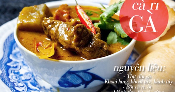 Menu cà ri gà chấm bánh mì thơm lừng cả nhà