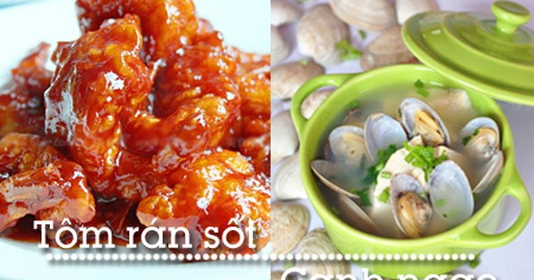 Ngon miệng với thực đơn hải sản phong phú