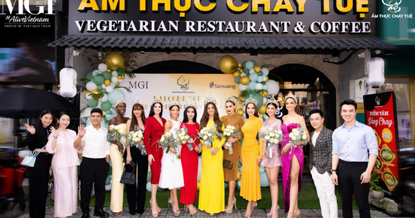 Top 10 Miss Grand International 2023 ''đổ bộ'' Nhà hàng Chay Tuệ: Ẩm thực chay nâng tầm quốc tế