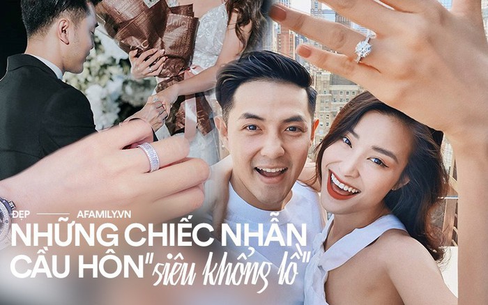 Nhẫn cầu hôn của các người đẹp Việt: Chiếc nào chiếc nấy đính kim cương  siêu to với mức giá siêu khủng