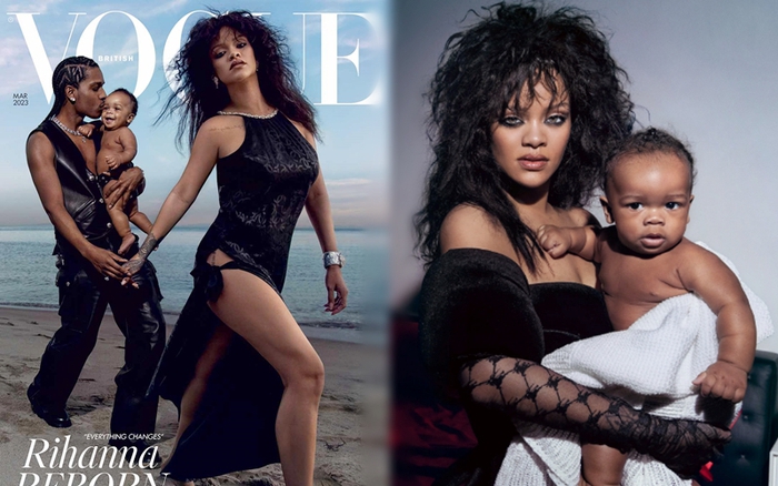 Rihanna mang cả gia đình lên bìa Vogue