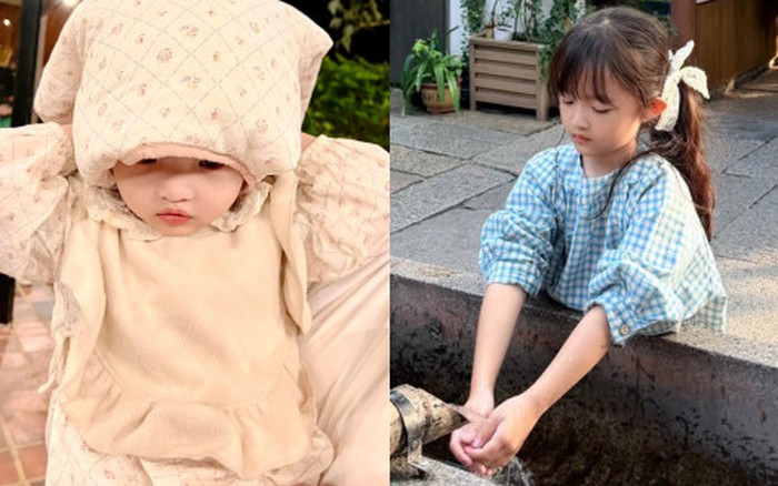 赤ちゃんの頃と6歳になった現在のウィニーを並べた写真