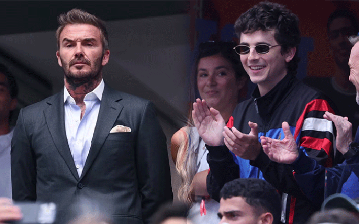 David Beckham đọ visual với Timothée Chalamet trên khán đài World Cup: Ai hơn ai?